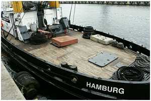 Arbeitsdeck (Seezeichenkontrollboot Esper Ort)